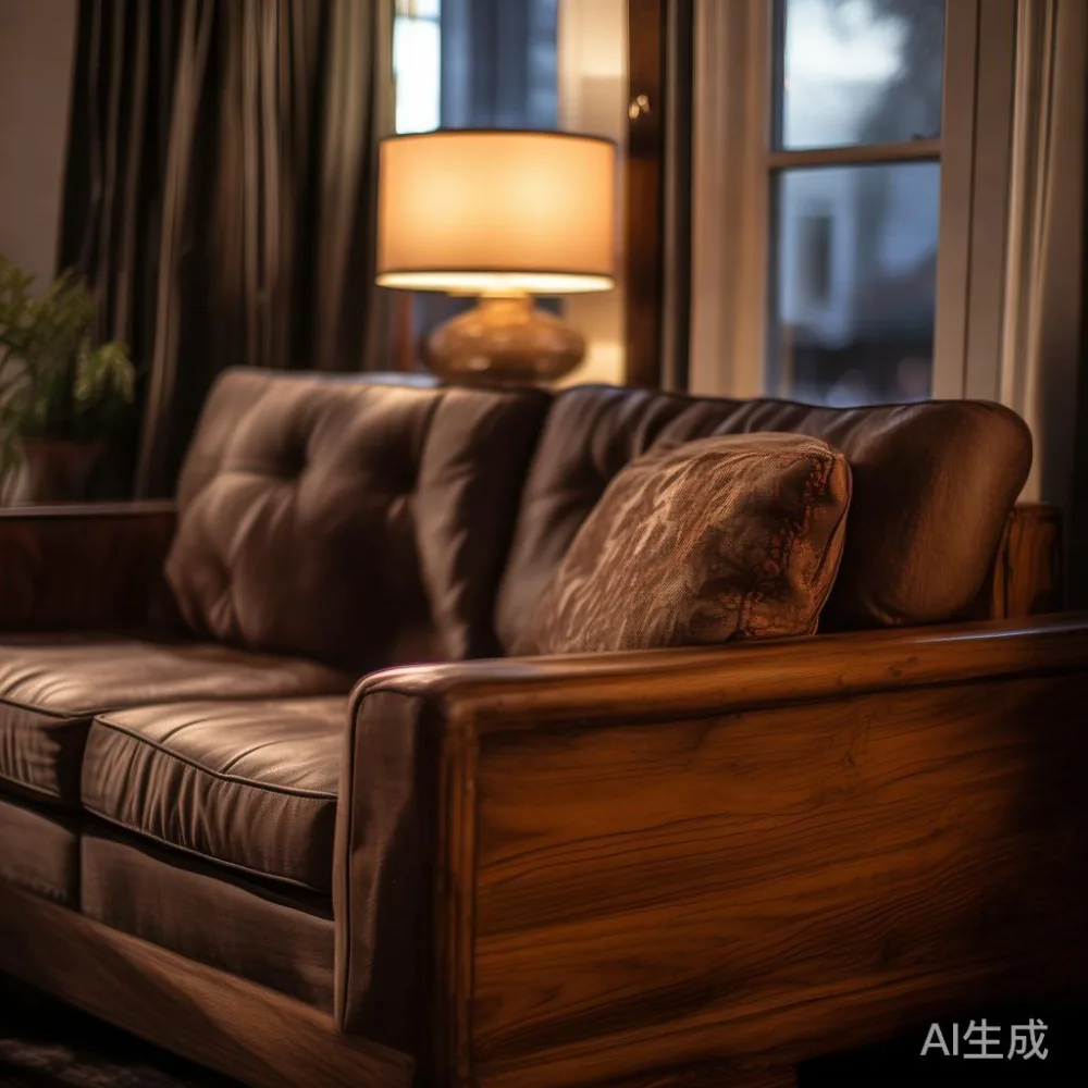 Buying Solid Wood Furniture Online in Singapore: Delivery, Lifts, and — room setting at dusk with warm lamp light, film