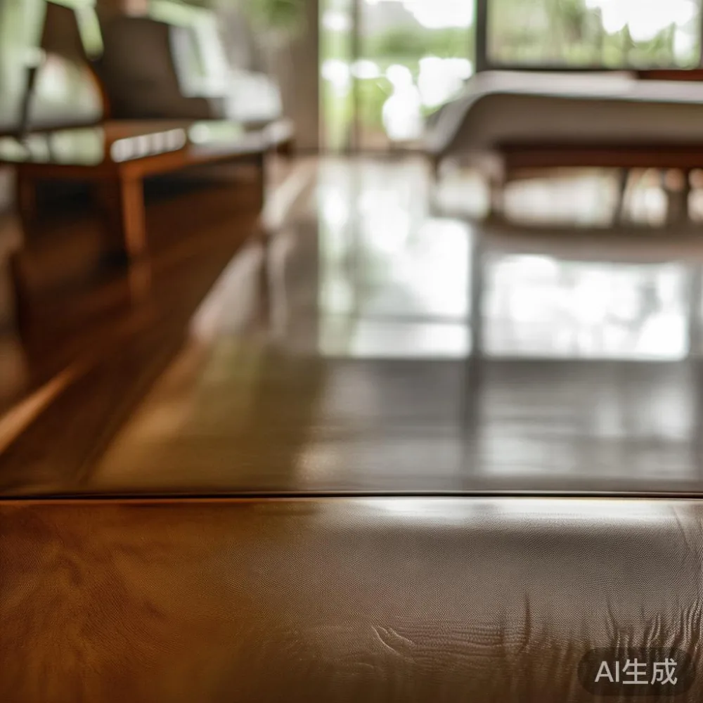 How to Care for a Lacquered Sofa, Bed Frame, and Dining Table in a Sin — close-up of the grain and joinery detail, shallo