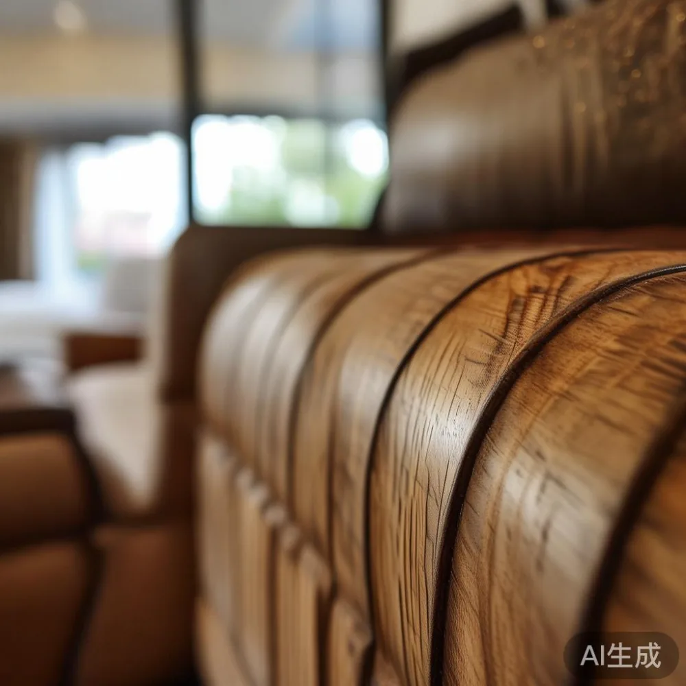 Choosing the Right Size Sofa for a Singapore HDB Living Room — close-up of the grain and joinery detail, shallo