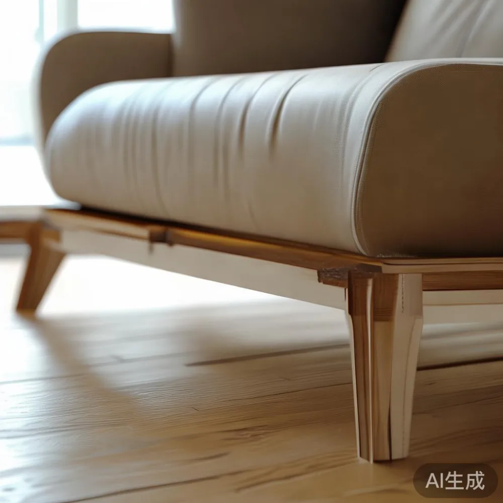 Delivery and Assembly Realities When Buying a Sofa SG or Dining Set in — detail of the base and leg construction on a bed