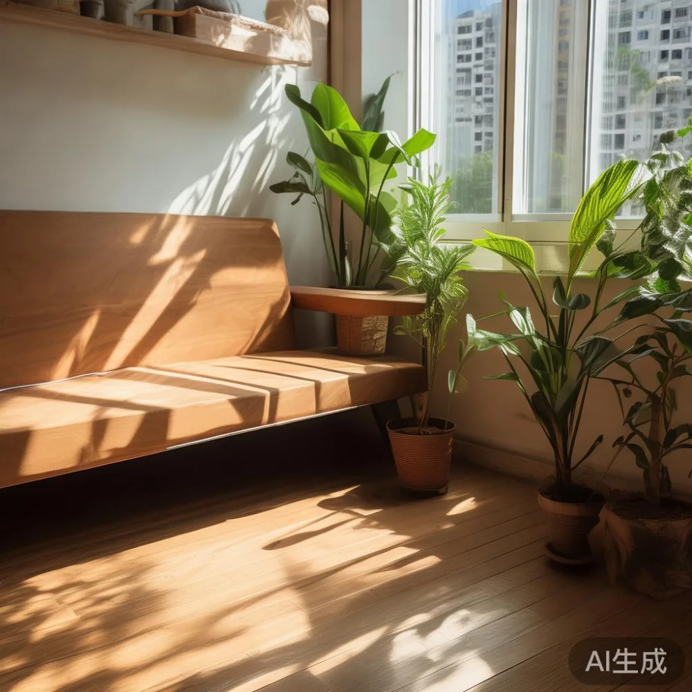 How Humidity in Singapore Wrecks Solid Wood Furniture (and What HDB Ow — corner of a small condo apartment with wooden fl