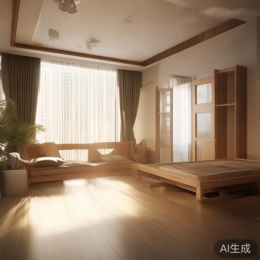 Humidity and Your Wood Sofa, Bed Frame and Wardrobe: What Every Singap — in a sunlit Singapore HDB living room, morning l