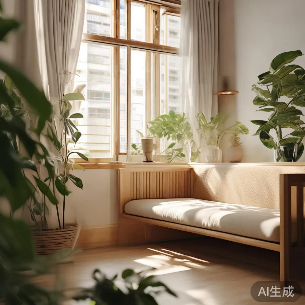 How Humidity in Southeast Asia Affects Solid Wood Furniture (And What  — corner of a small condo apartment with wooden fl