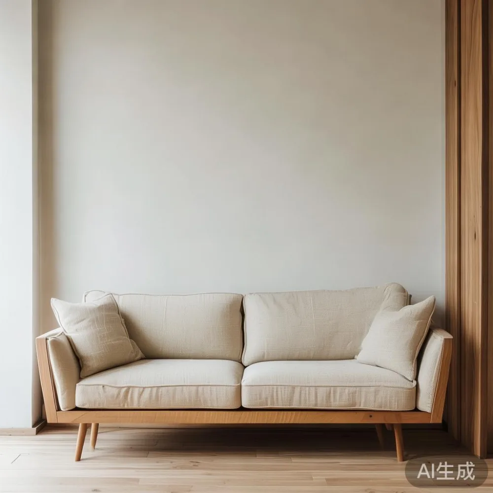 Singapore Home Style: Matching Solid Wood to Minimalist Interiors — staged against a plain wall with a linen sofa ne