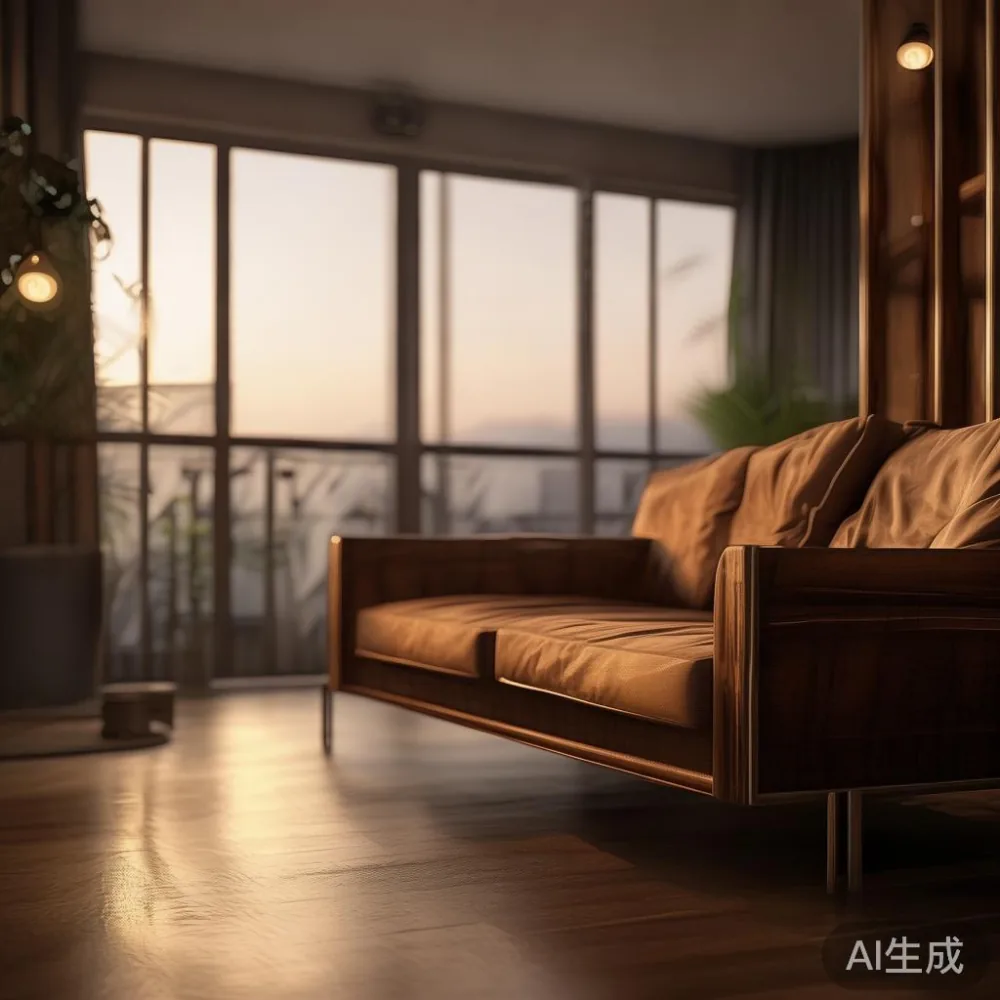How Southeast Asian Humidity Affects Solid Wood Furniture in Singapore — room setting at dusk with warm lamp light, film 