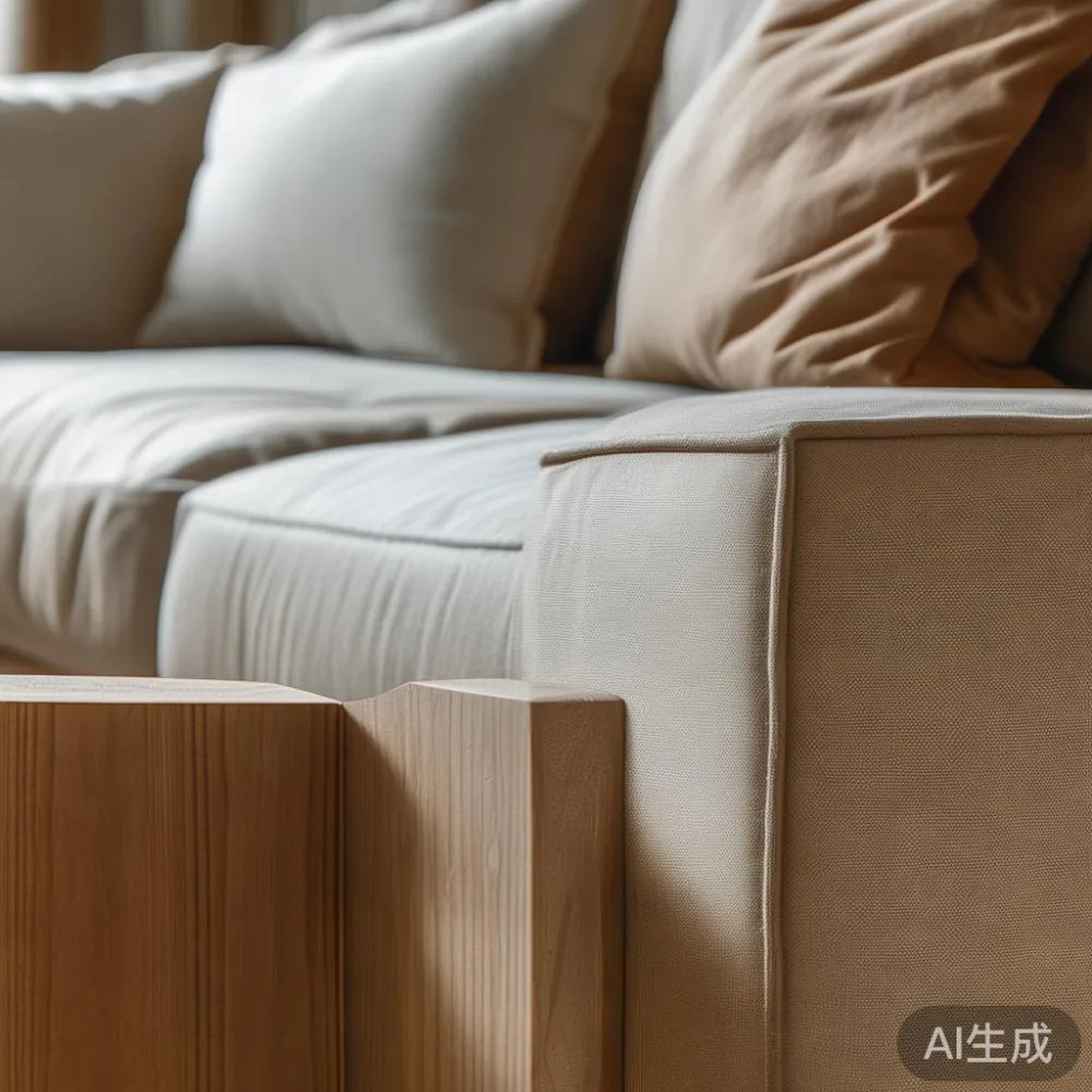 Buying a Sofa SG Online? The Real Delivery and Assembly Story for HDB — close-up of the grain and joinery detail, shallo