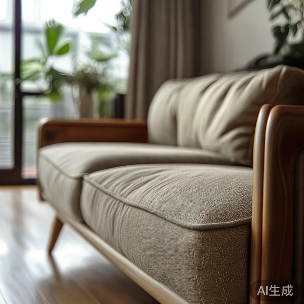 How to Style a Small HDB or Condo in Singapore Without Making It Feel — close-up of the grain and joinery detail, shallo