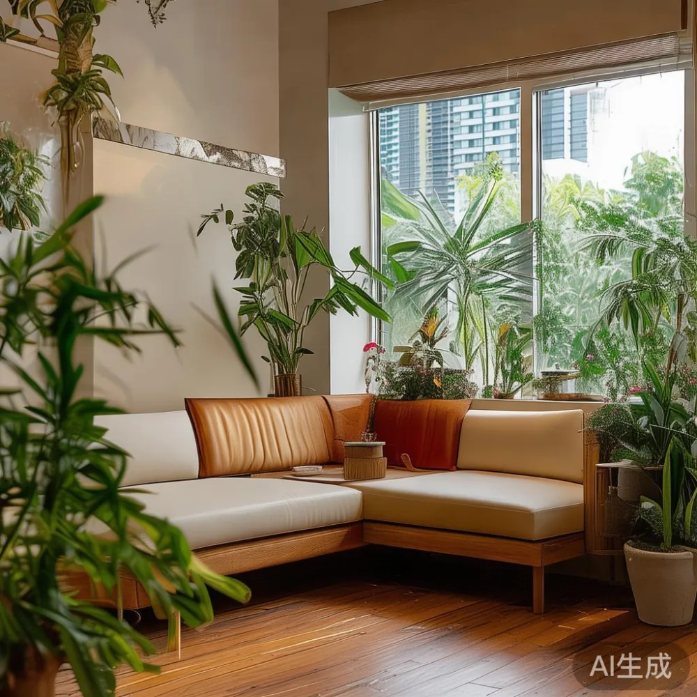 5-Year Veneer vs. Solid Wood Cost Reality for Singapore Homes — corner of a small condo apartment with wooden fl