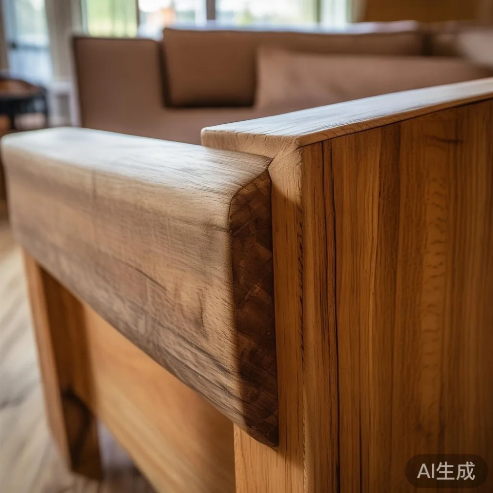 What Actually Drives the Price of Solid Wood Furniture — close-up of the grain and joinery detail, shallo